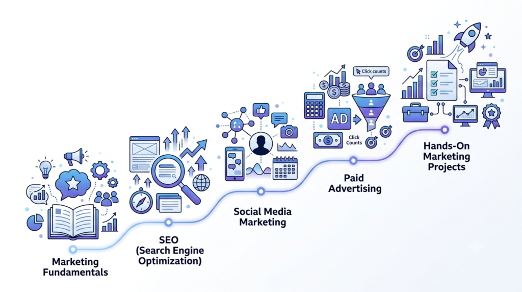 Digital marketing learning roadmap for beginners