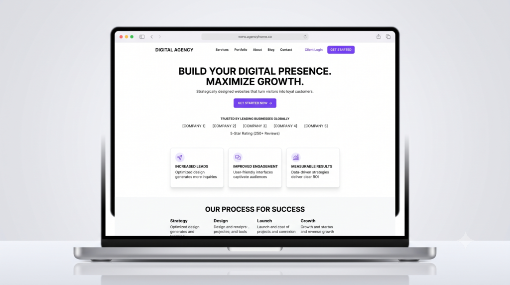 high-converting website design with clear call to action