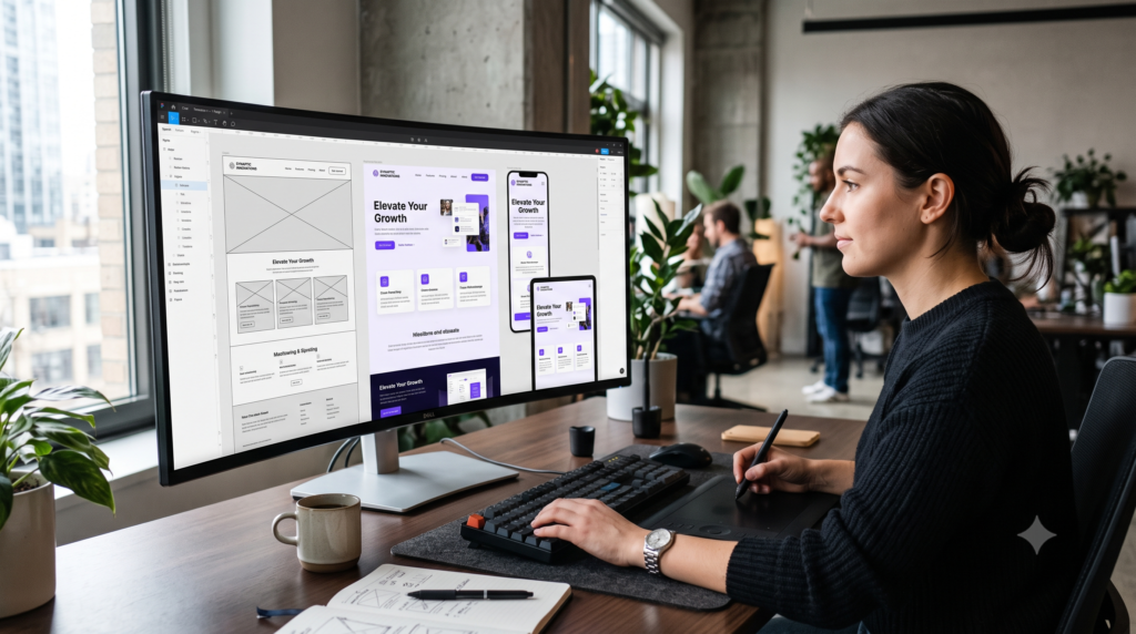 UI UX design for responsive website