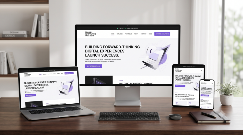 professional website ready for launch
